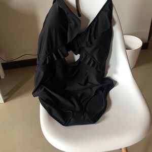 Black one piece swimsuit